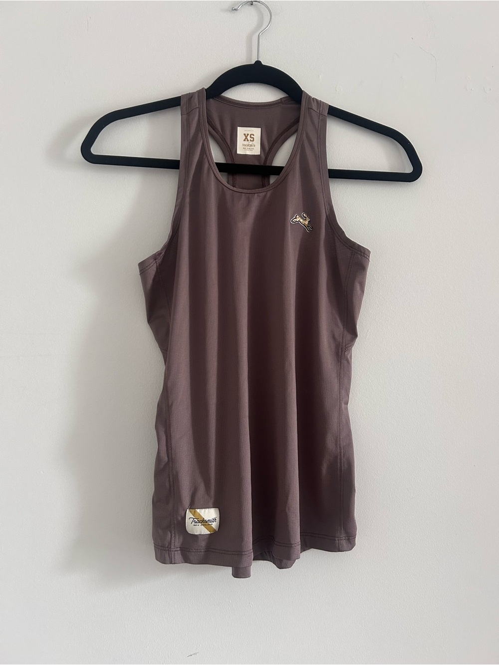 Tracksmith Mauve-Brown Racerback Performance Tank